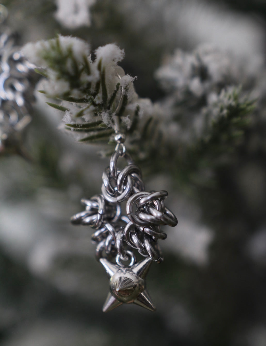 Morning star earrings