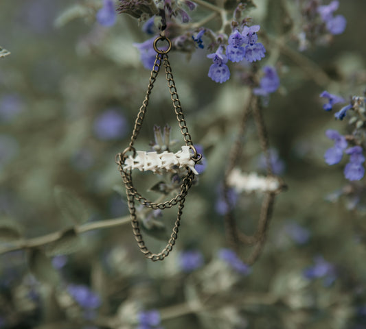 Snake Vertebrae Statement Earrings