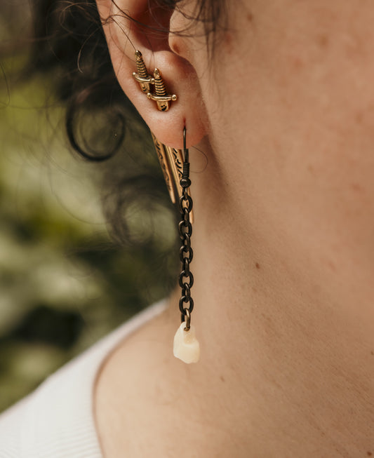 Chainmail Tooth Earrings