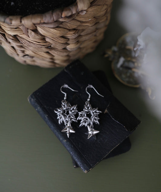 Morning star earrings