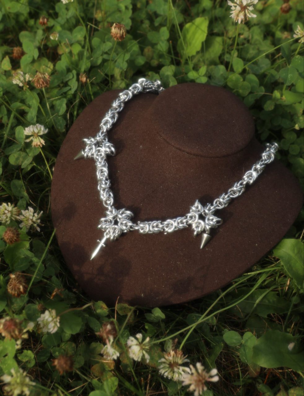 Medieval chainmail necklace