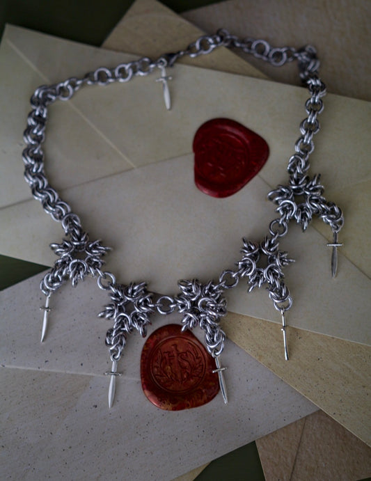 One of a kind Sword Star Necklace